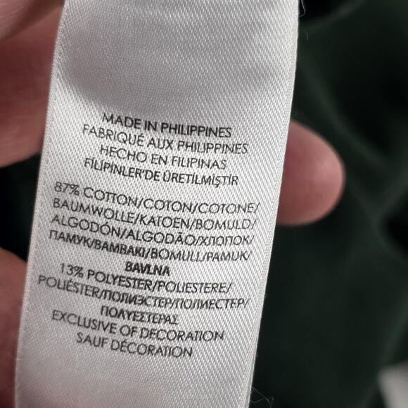 Polo Ralph Lauren Sweatshirt Hoodie Mens XL Green POLO 1967 Applique Pullover - Picture 8 of 10